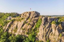 Fortress and castle Regenstein near Blankenburg in the Harz Mountains